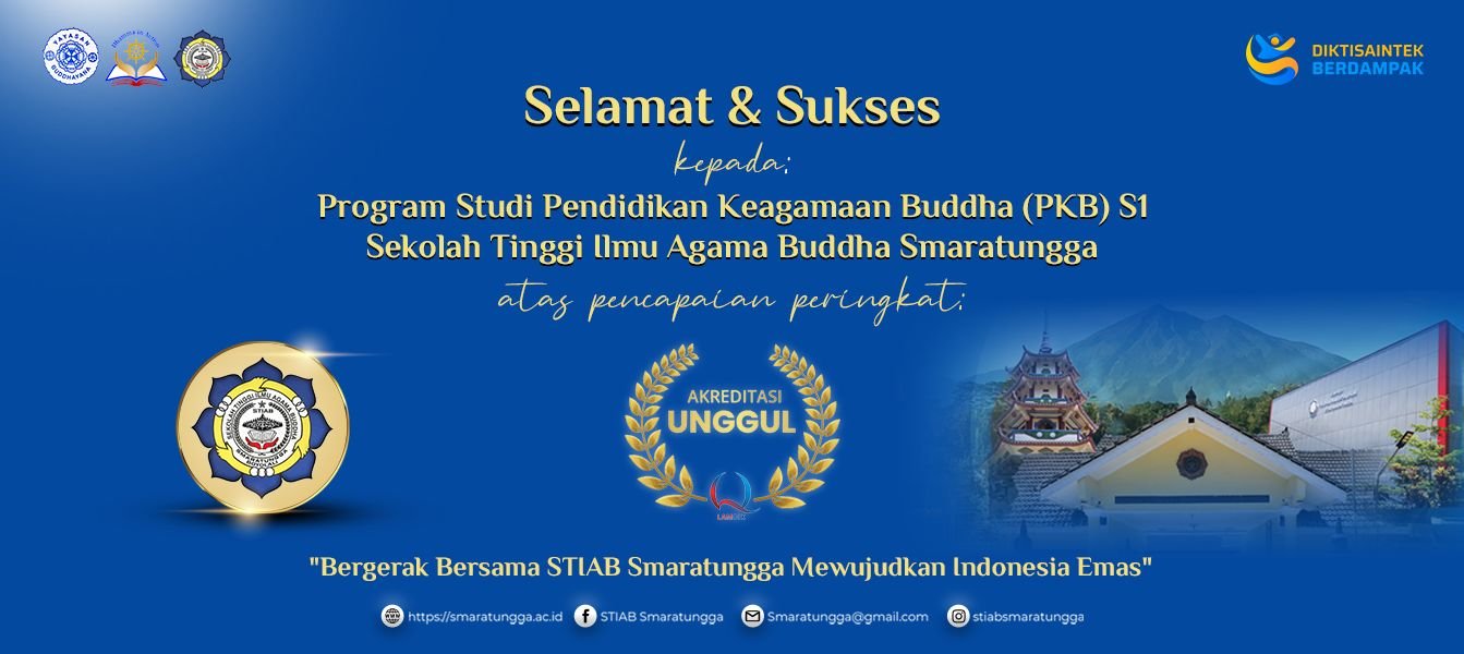 Program Studi Sarjana Pendidikan Keagamaan Buddha STIAB Smaratungga Raih Akreditasi Unggul